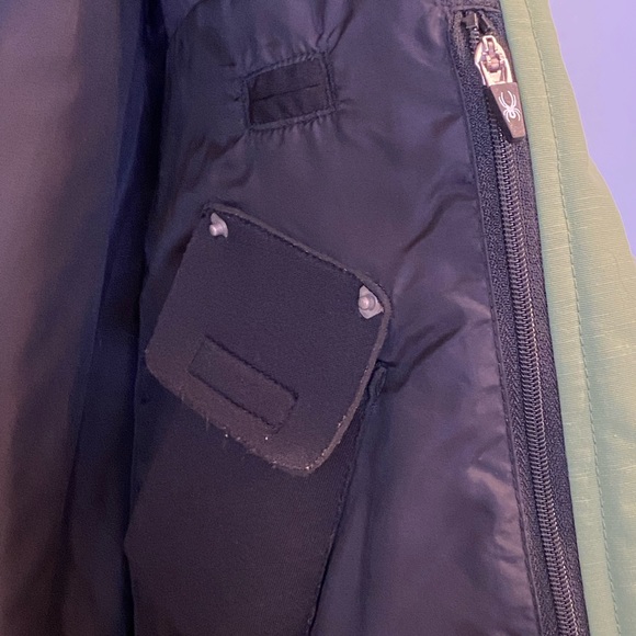 Men's Spyder Medium Green & Black Insulated Jacket EUC - Picture 6 of 14